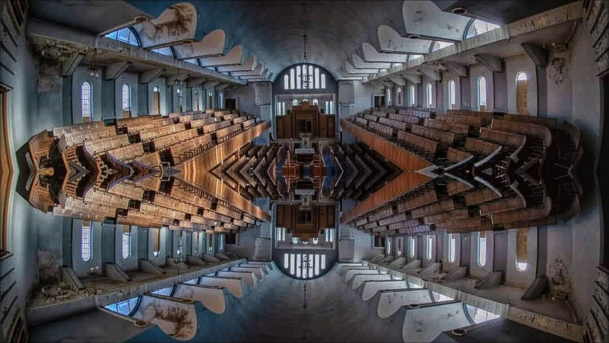 Jewish Synagogue Mirror Image