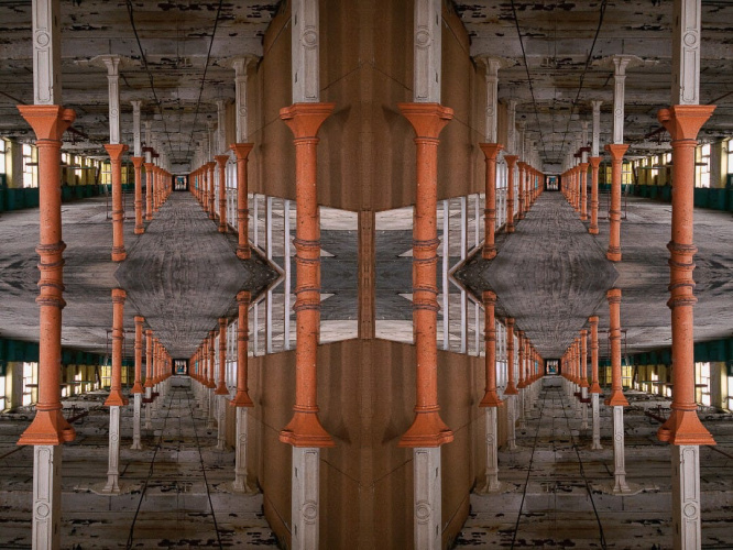 Mill Floor Mirror Image